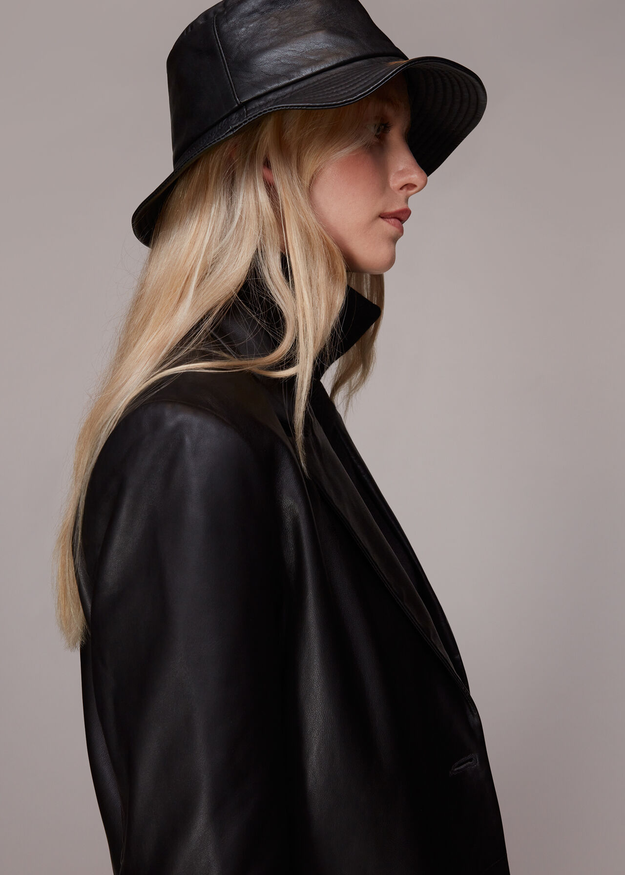 Leather Bucket Hat