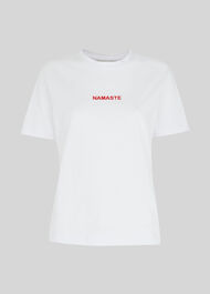 Namaste Mini Logo T- Shirt White