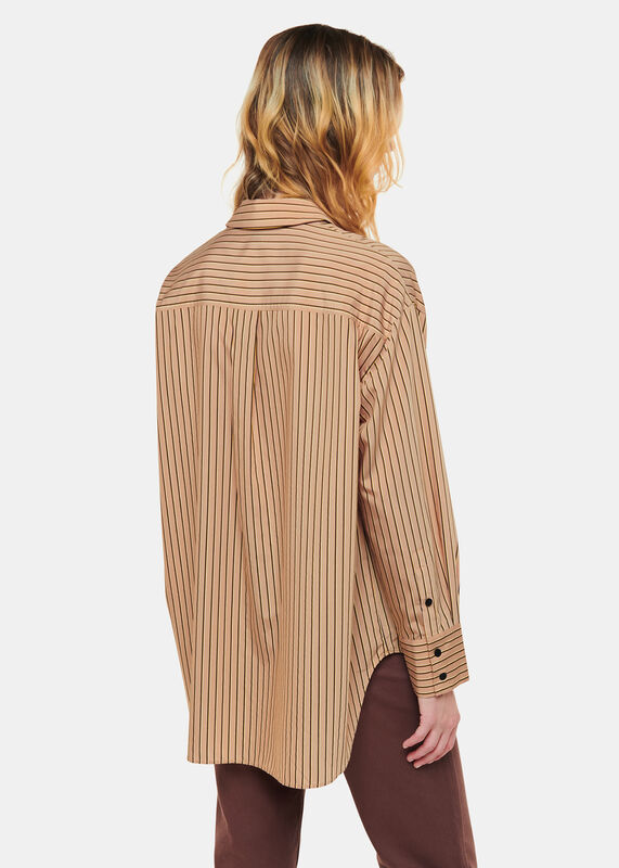 Multicolour Stripe Oversized Shirt