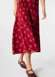 Floral Fit And Flare Skirt