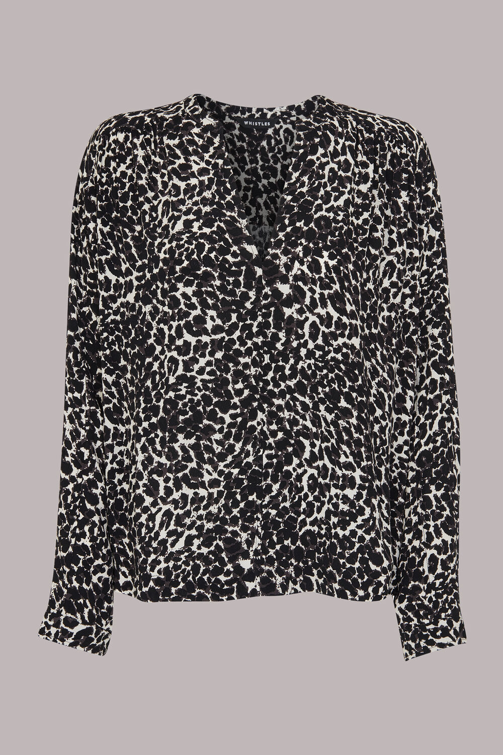 Shadow Leopard Print Blouse