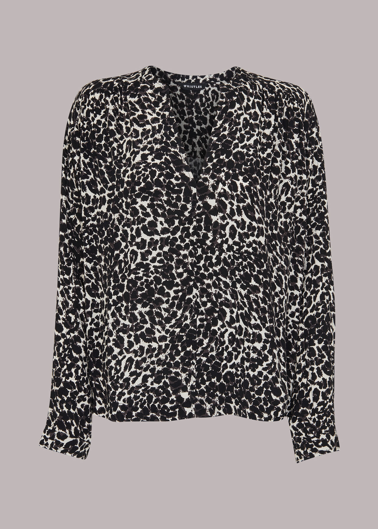 Shadow Leopard Print Blouse