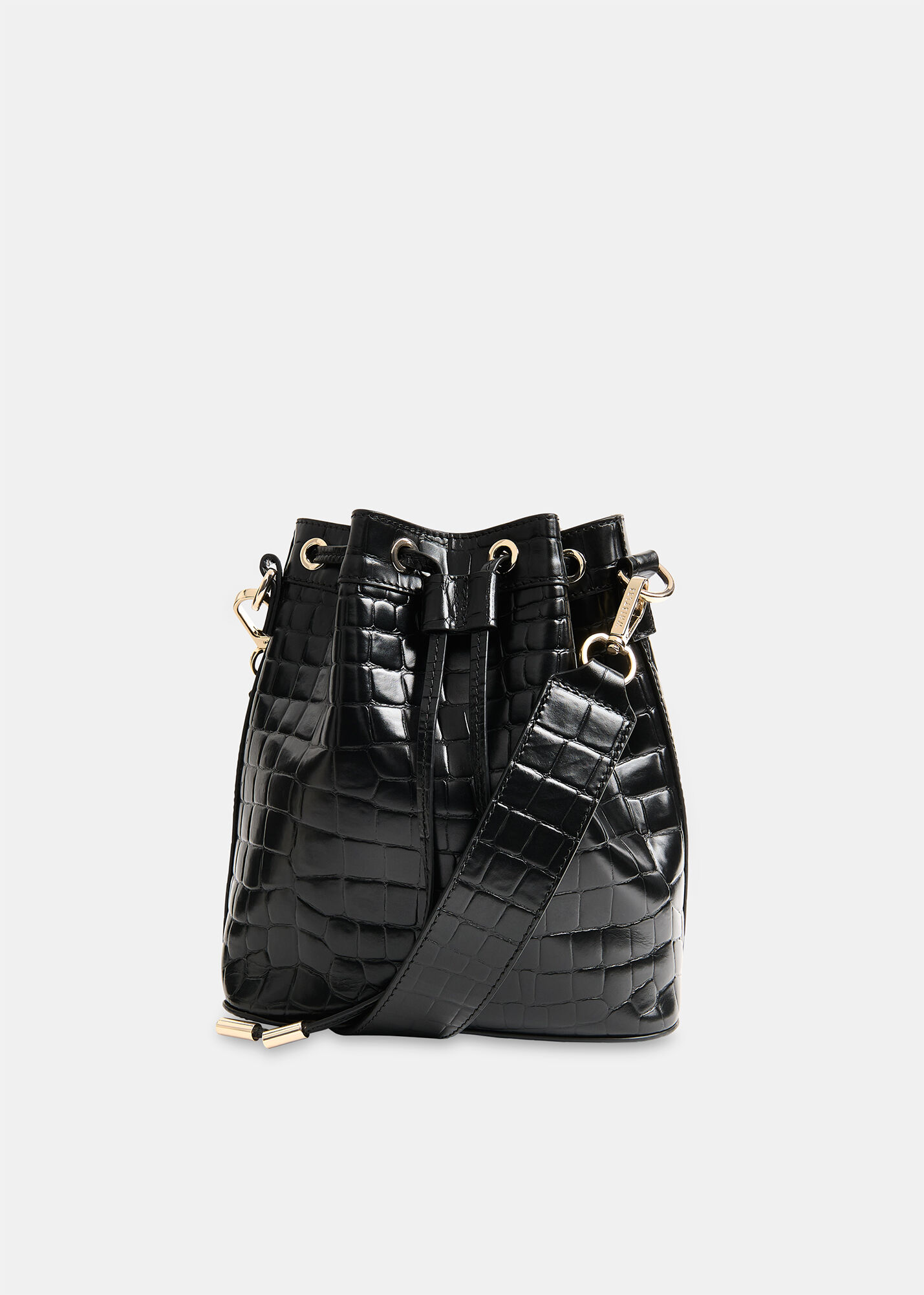 Giulia Croc Bucket Bag