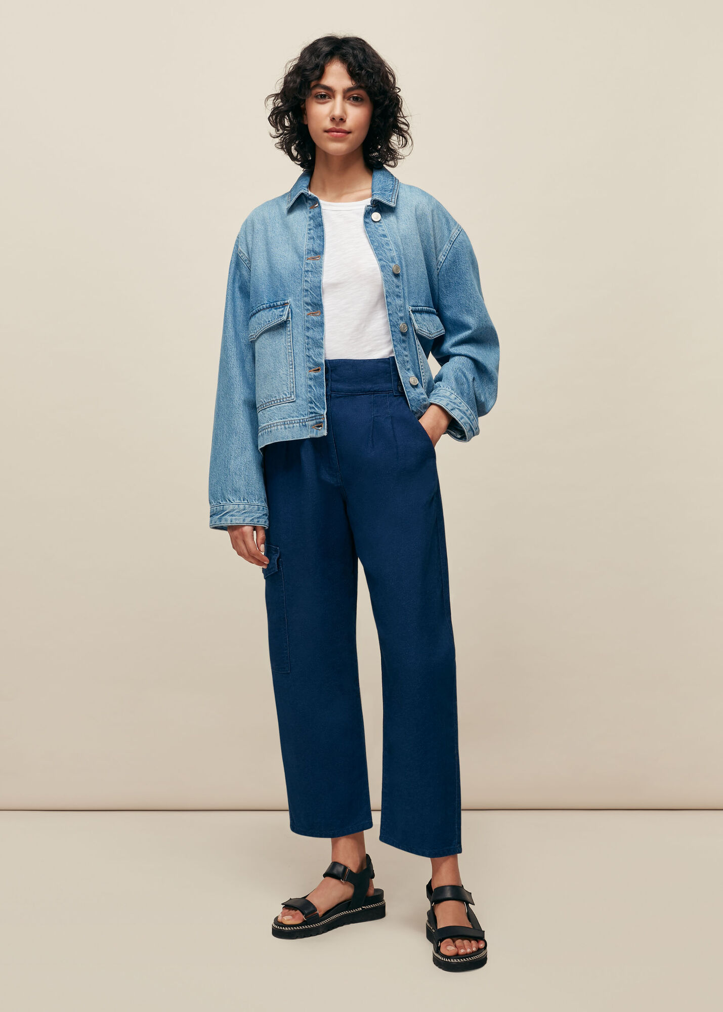 Whistles Women Ultimate Denim Jacket - Blue - 14