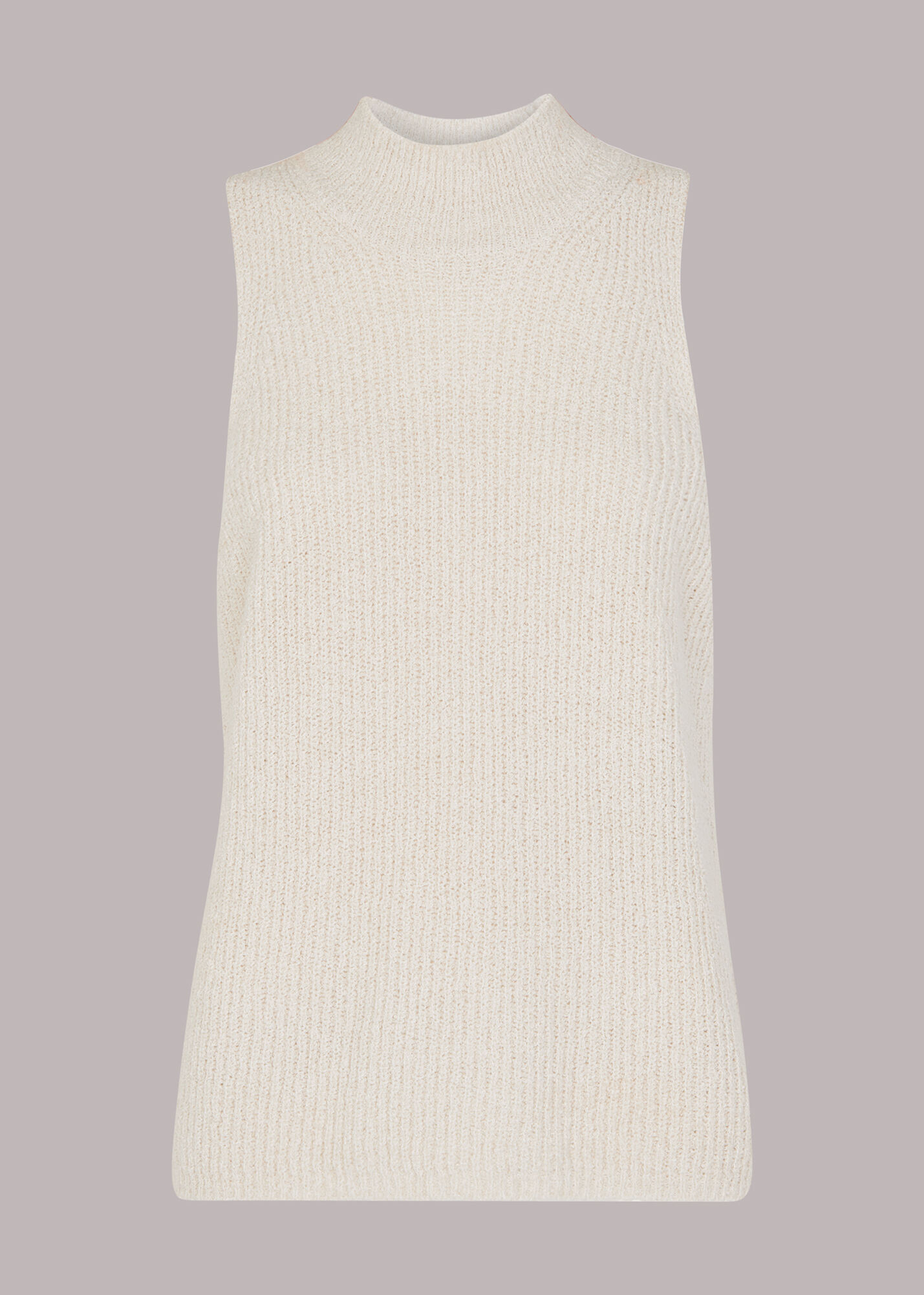 Pile Jacquard Knitted High Neck