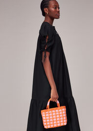 Elsie Seersucker Trapeze Dress