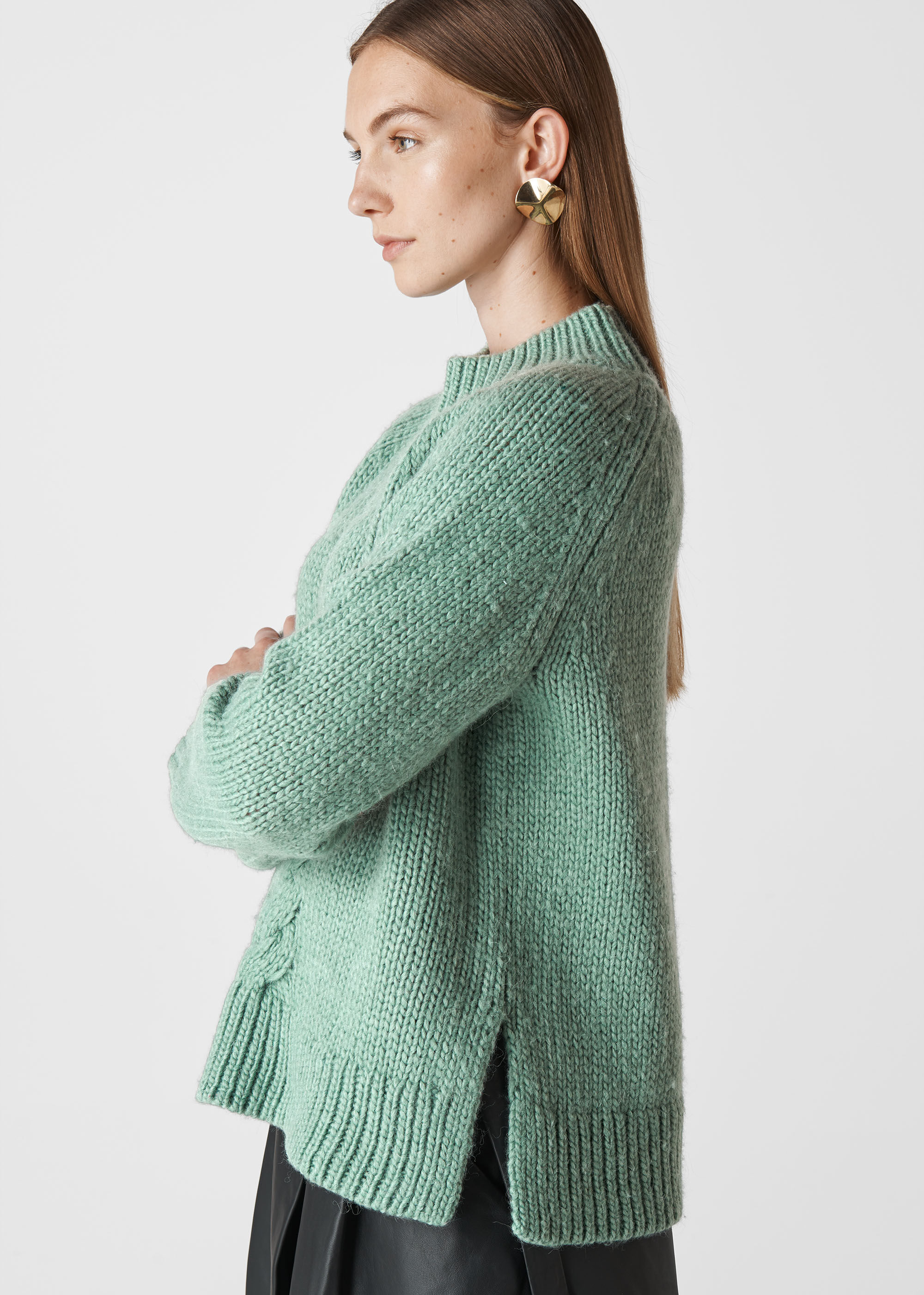 Pale green clearance jumper