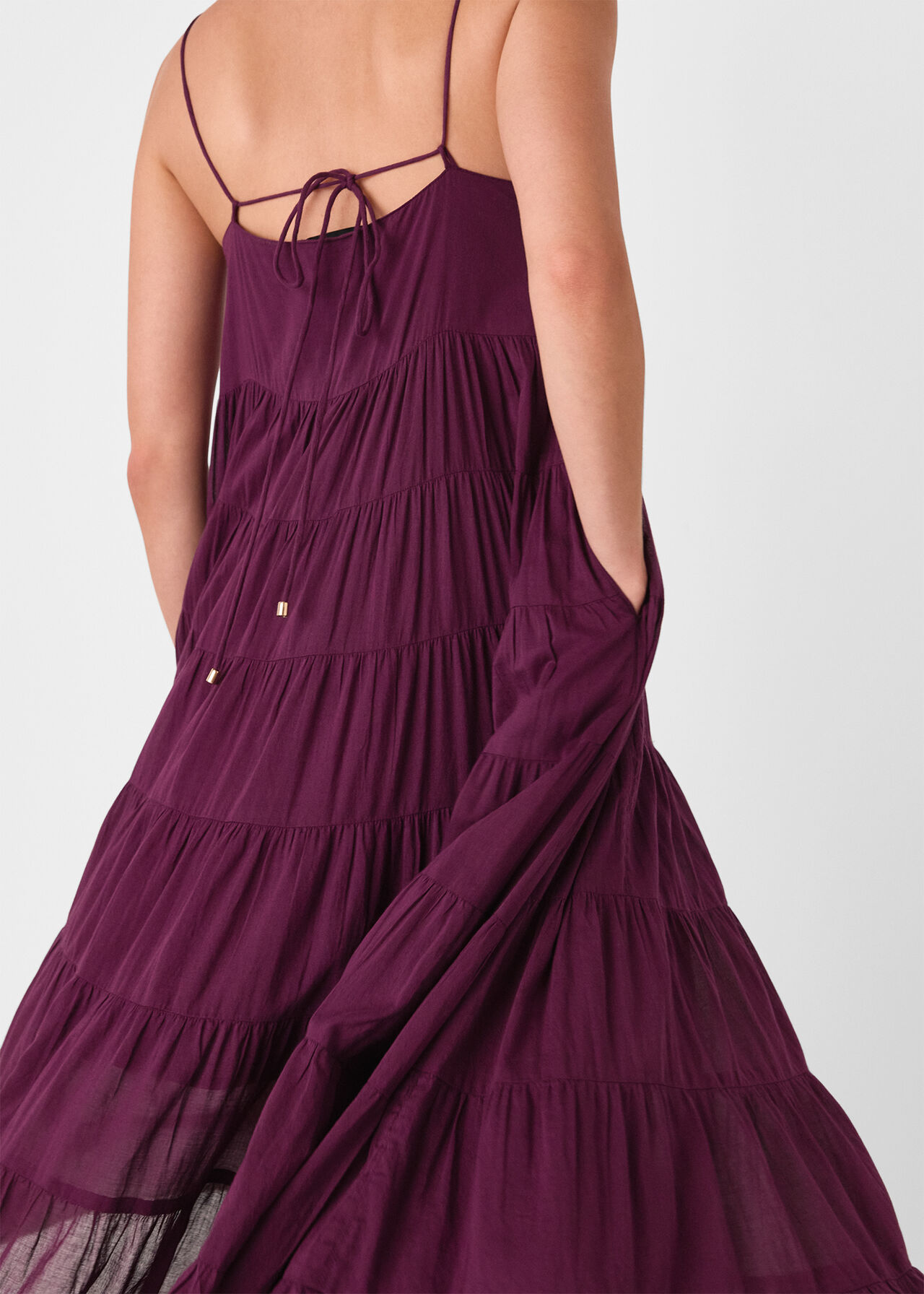 Cotton Tiered Maxi Sun Dress