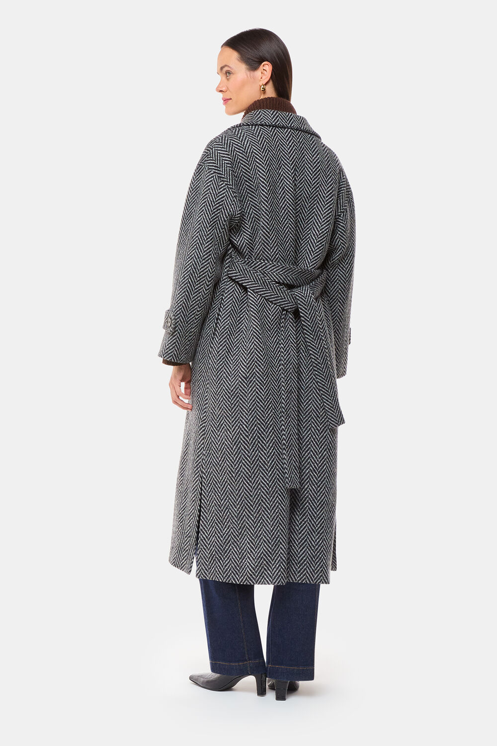 Multicolour Cosette Funnel Neck Coat