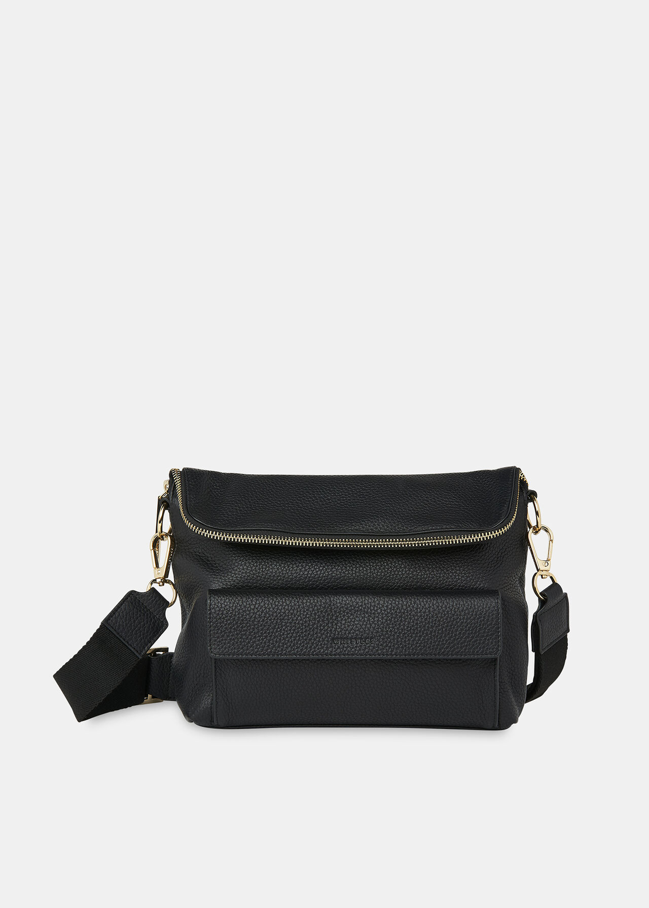 Black Vida Crossbody Bag | WHISTLES | Whistles