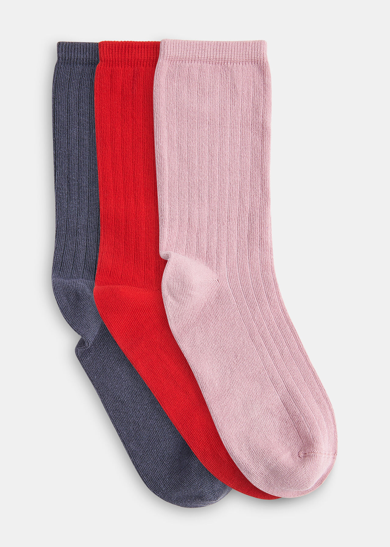 Ribbed Socks Set of 3