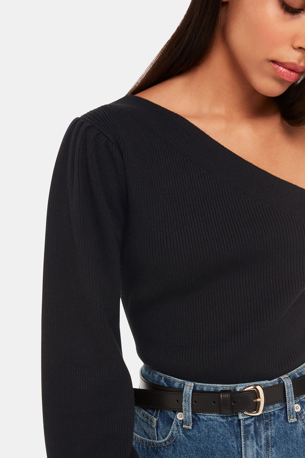 One Shoulder Knit