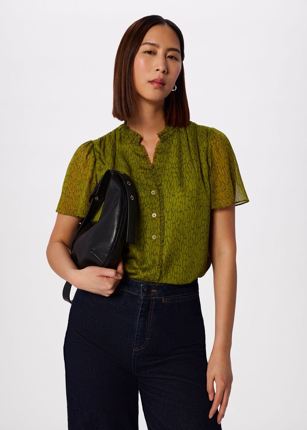 Dragonfly Short Sleeve Blouse