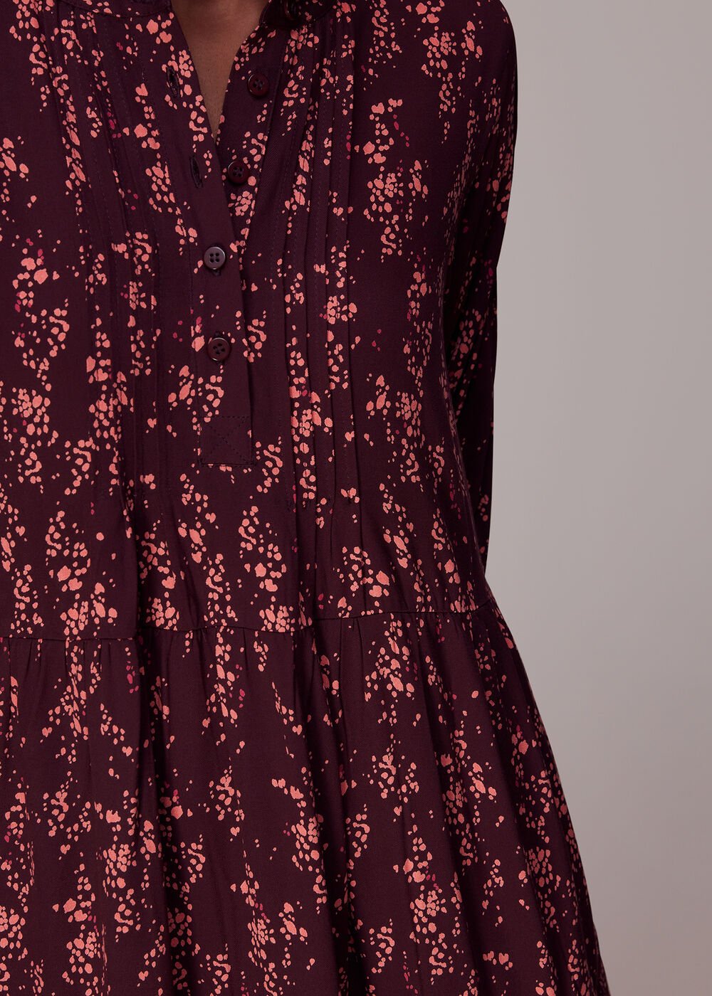 Wisteria Dot Trapeze Dress