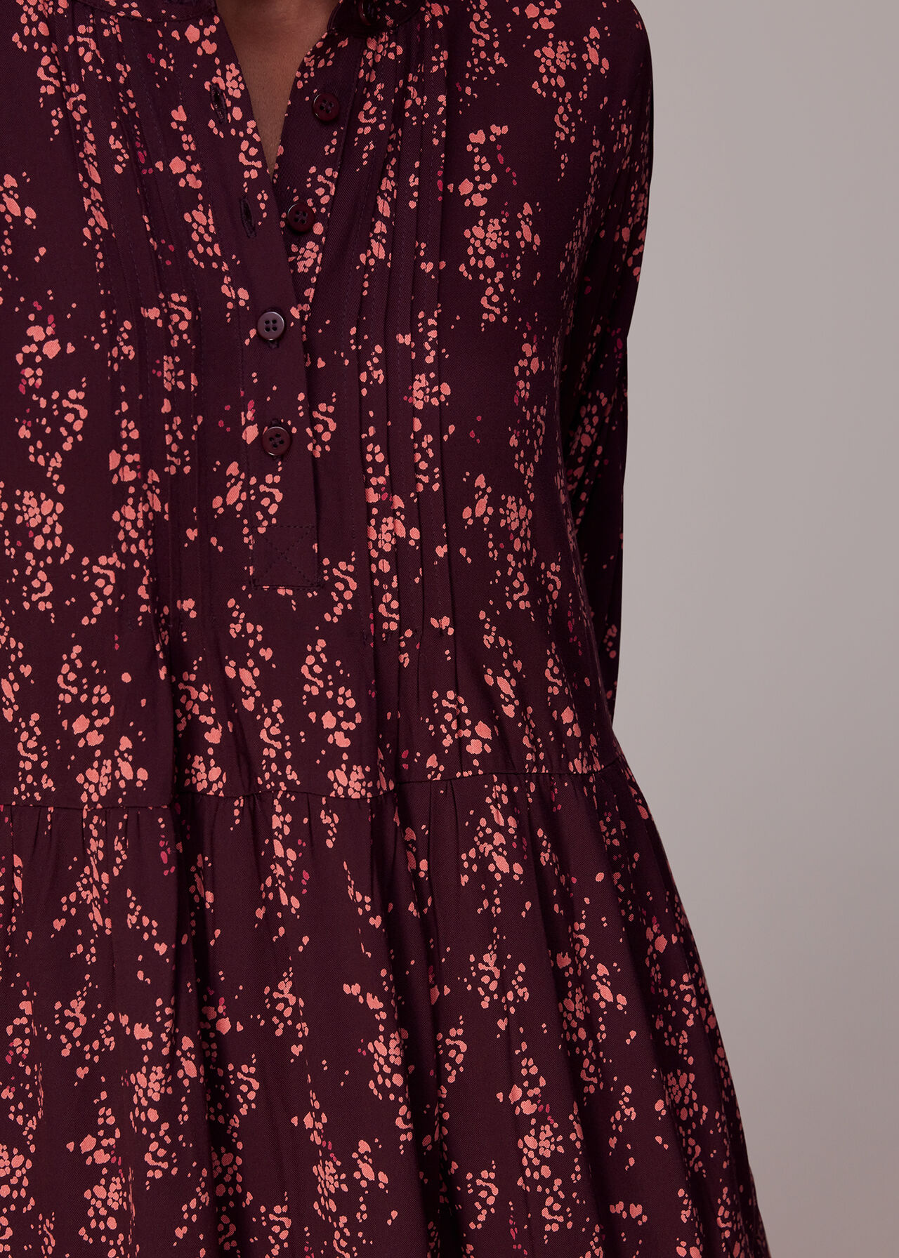 Wisteria Dot Trapeze Dress