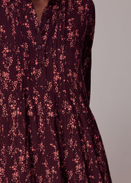 Wisteria Dot Trapeze Dress