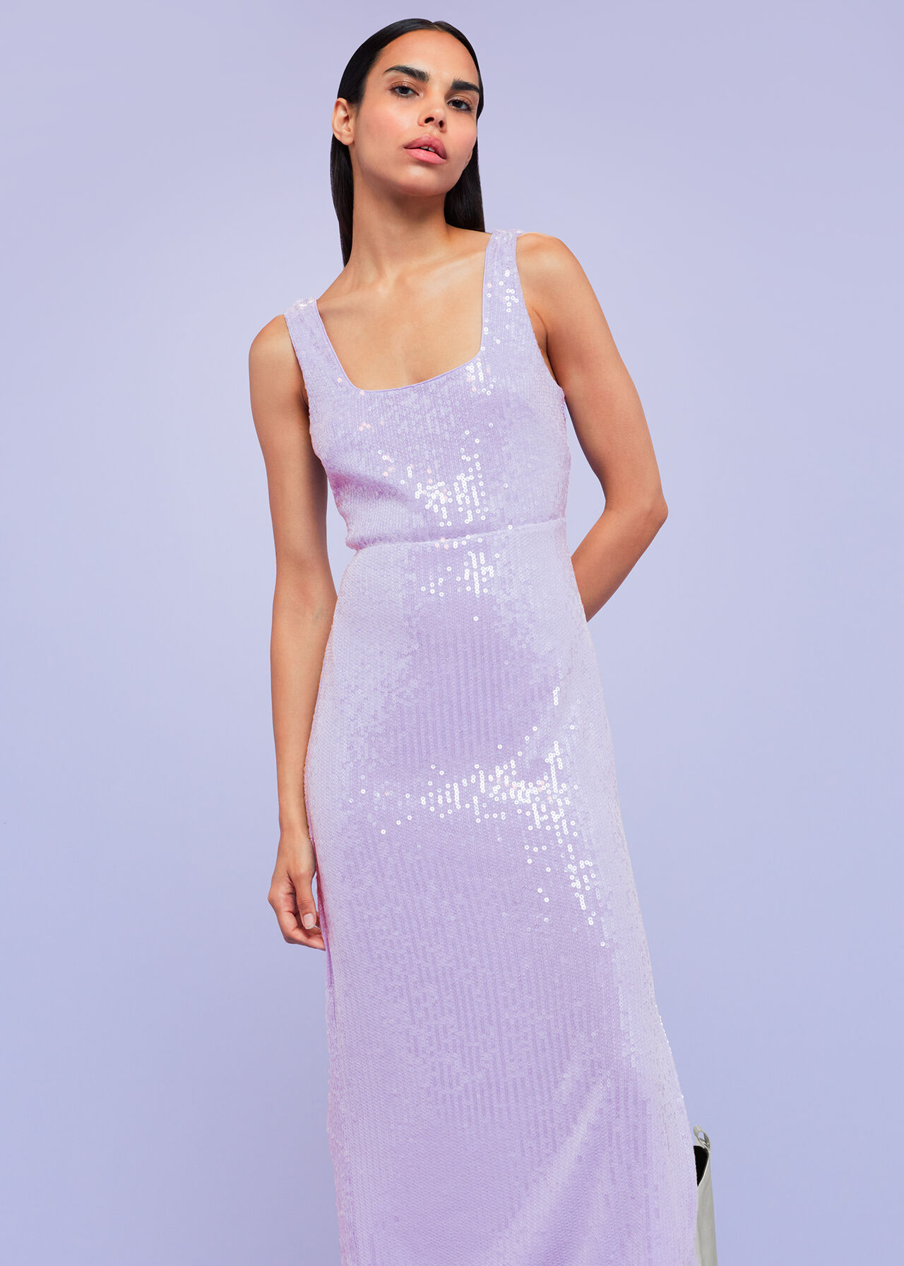 Miriam Sequin Midi Dress