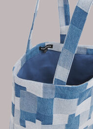 Nyra Patchwork Denim Tote Bag