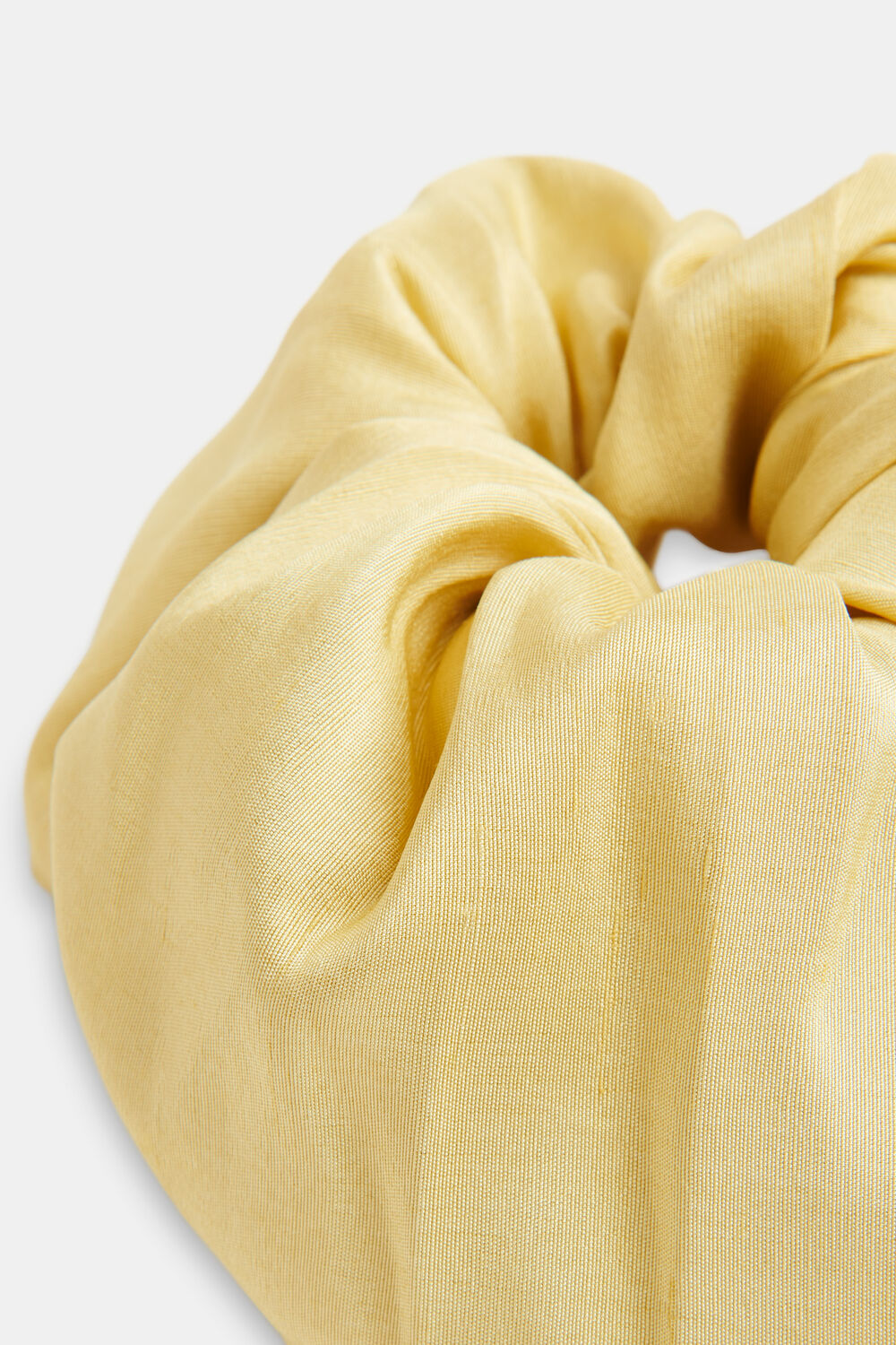 Yellow Hai Dupion Scrunchie