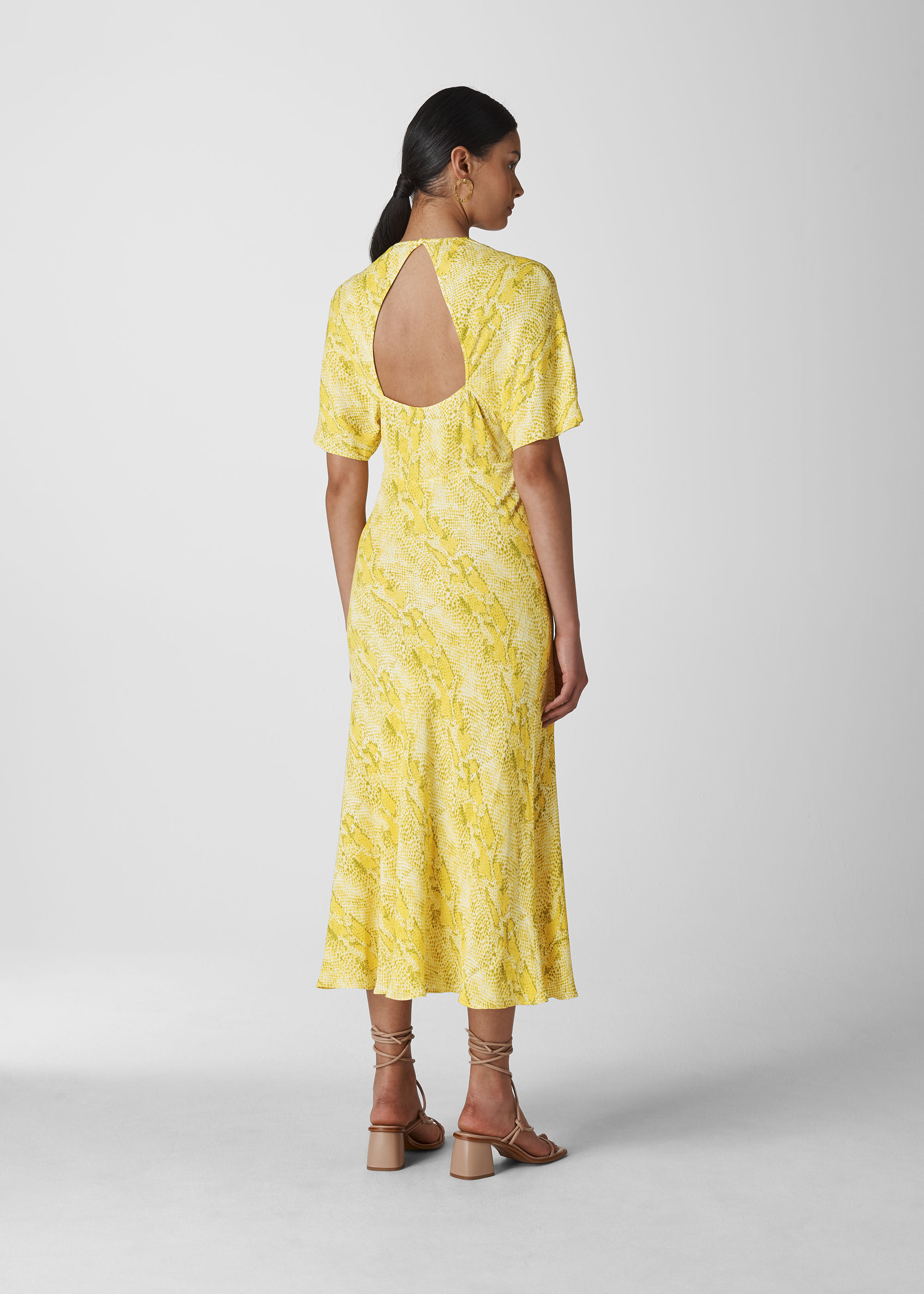 Yellow best sale snakeskin dress