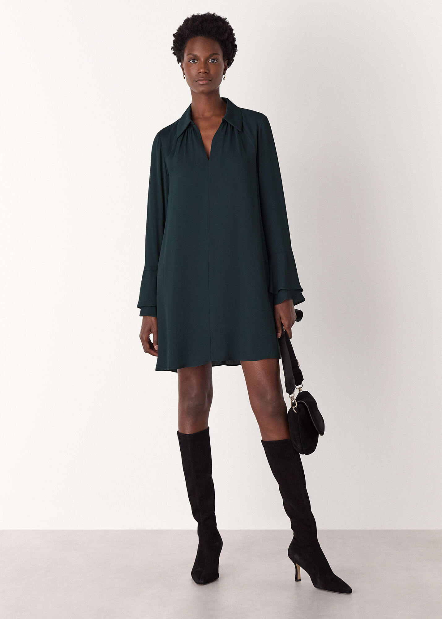 ワンピース ARTS&SCIENCE small button trapeze dress ARTS&SCIENCE