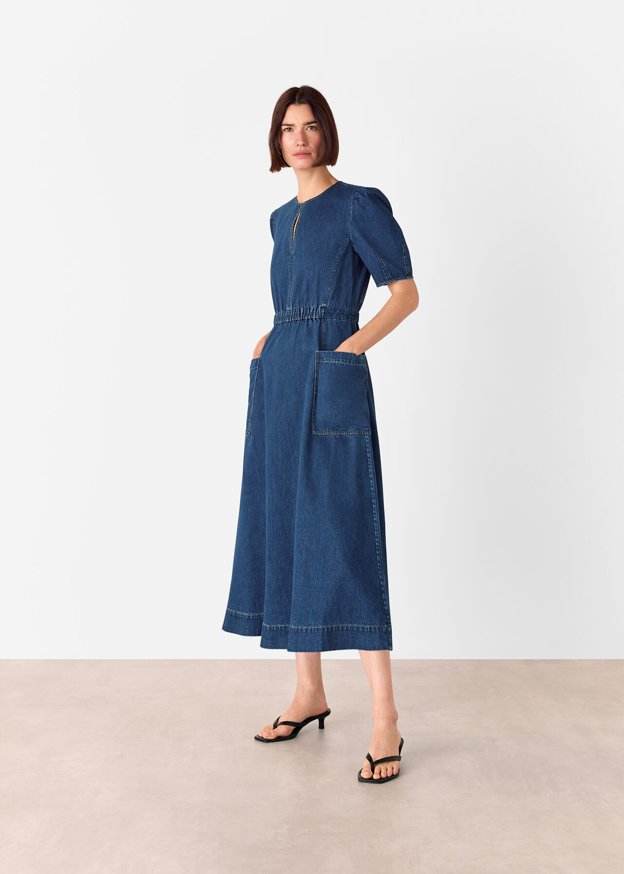 Midi Short Sleeve Dress