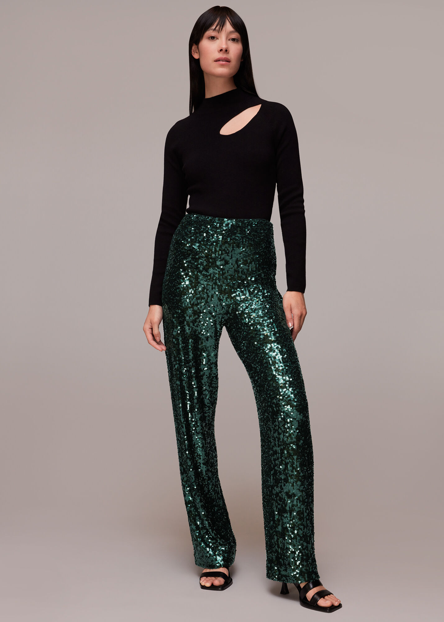 KAZO Trousers and Pants  Buy KAZO MultiColor Sequin Flared Pant Online   Nykaa Fashion