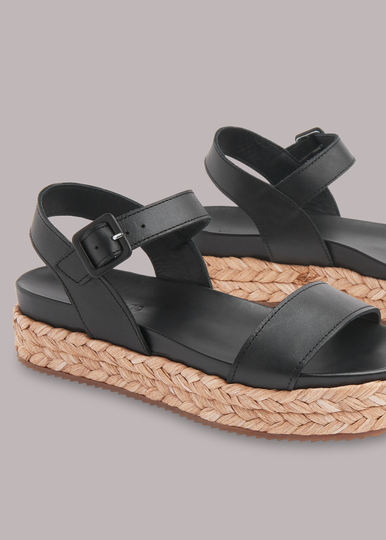 Ivie Raffia Flatform Sandal