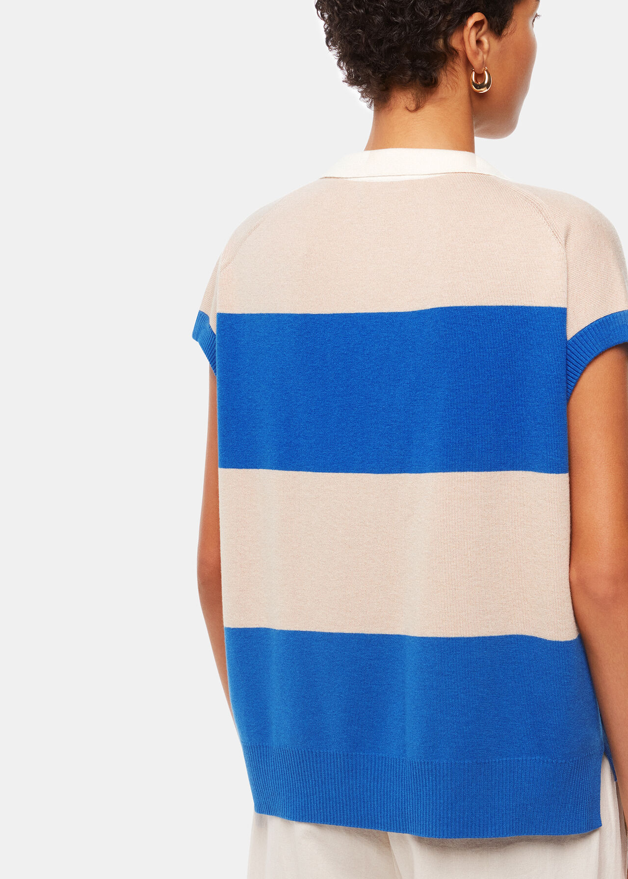 Stripe Lyla Knitted Polo