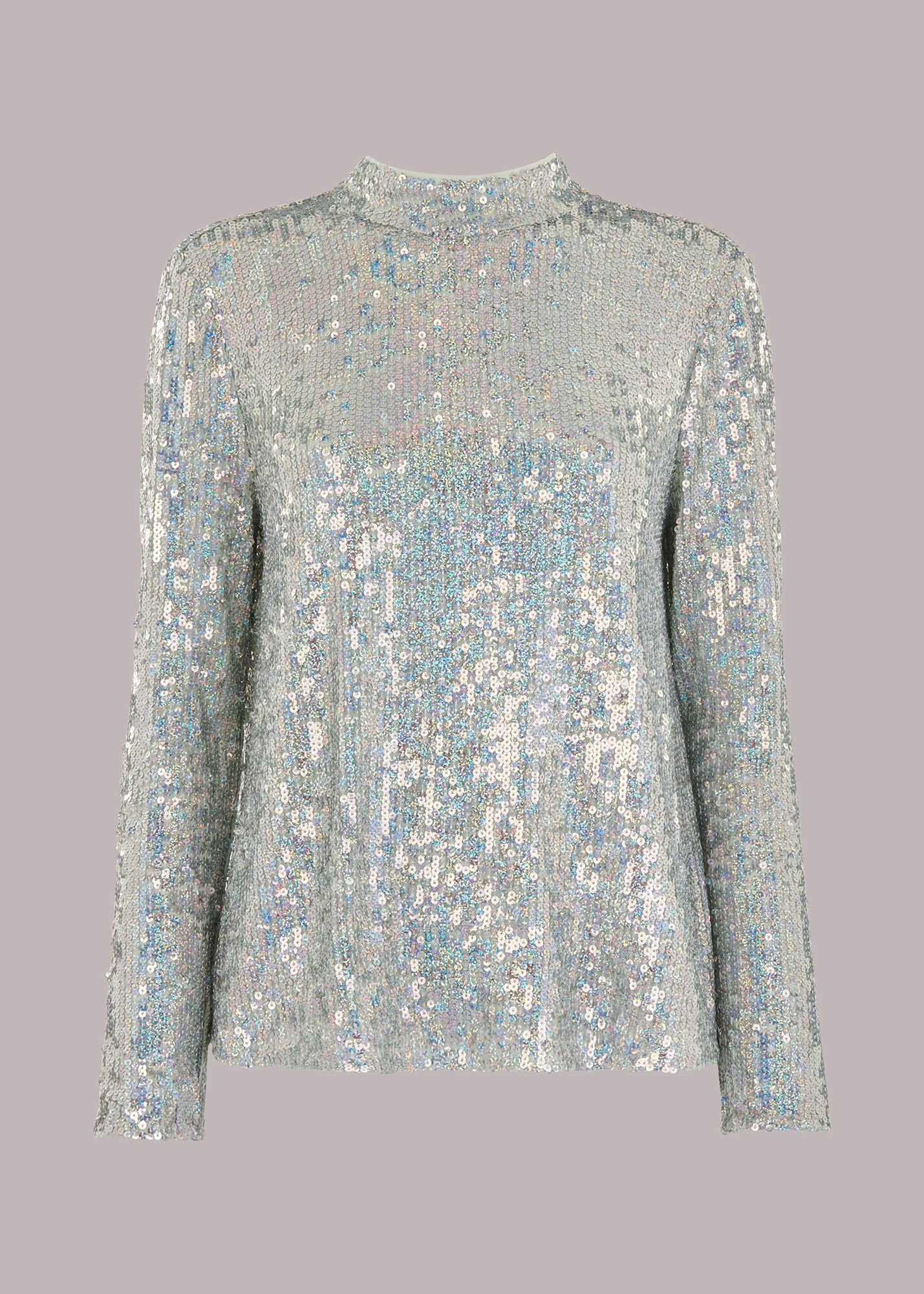 Silver sequin 2025 tops uk