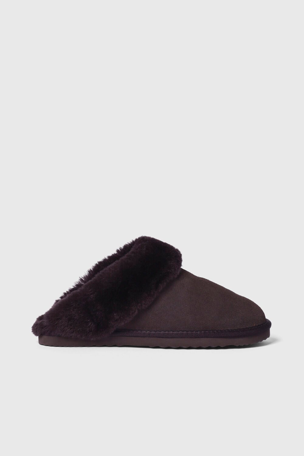 Chocolate Emilia Cuff Slipper
