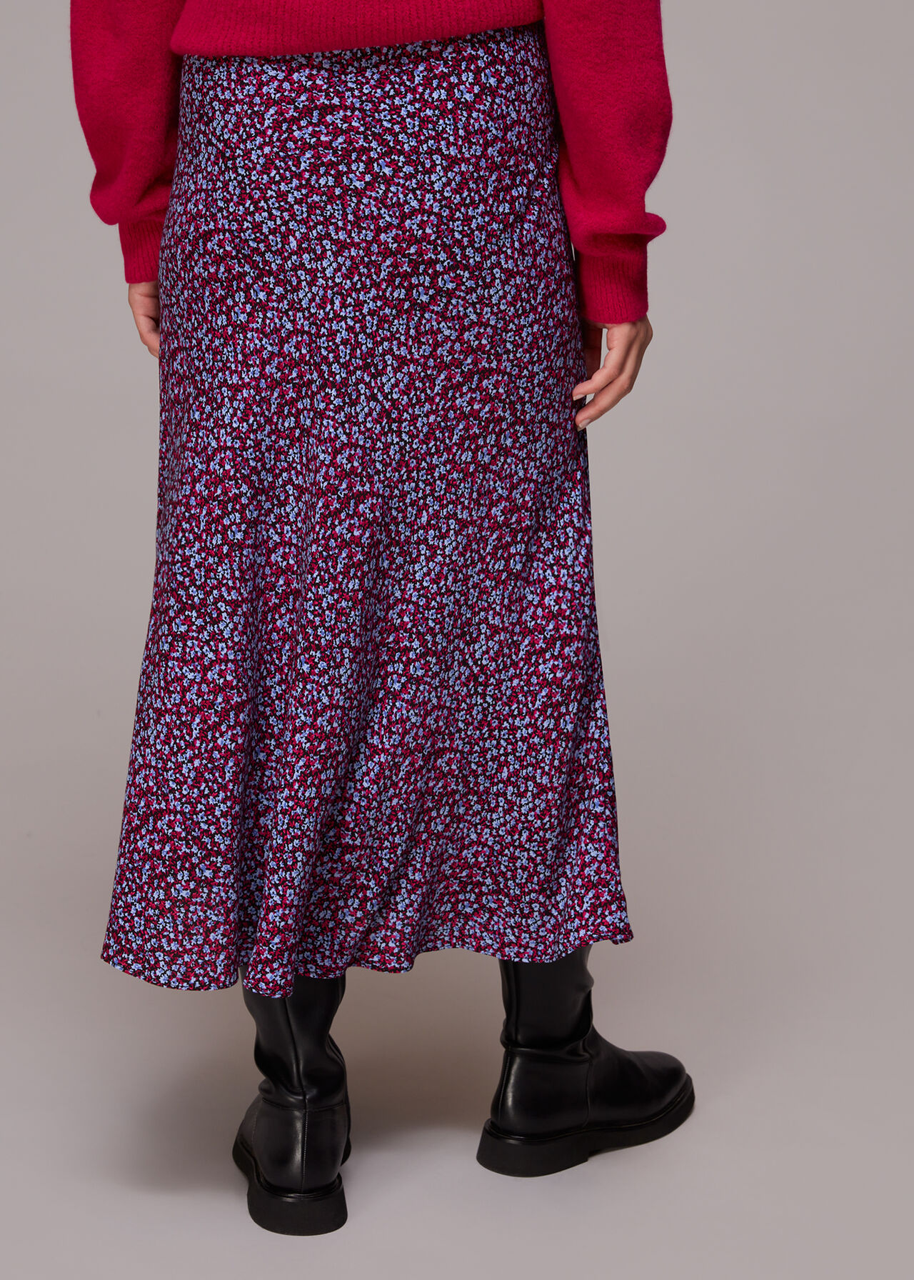 Floral Garden Bias Cut Skirt