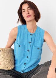 Cotton Boucle Textured Tank