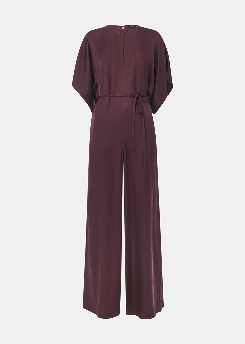 Satin Short Sleeve Jumpsuit