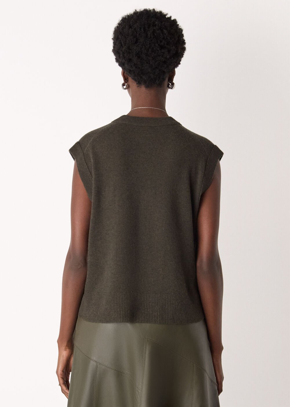 Wool V Neck Tank