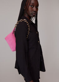 Naia Suede Chain Bag