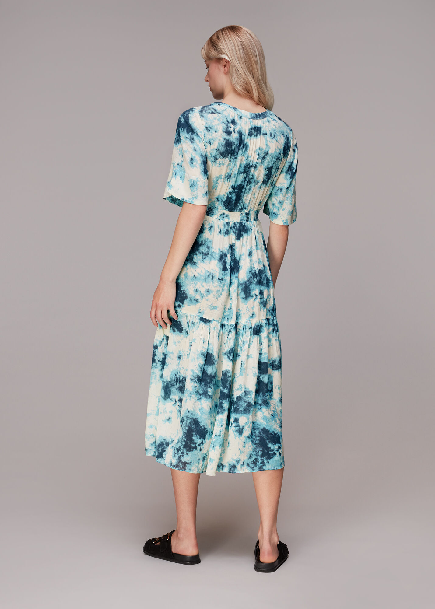 Whistles digital bloom bella dress store