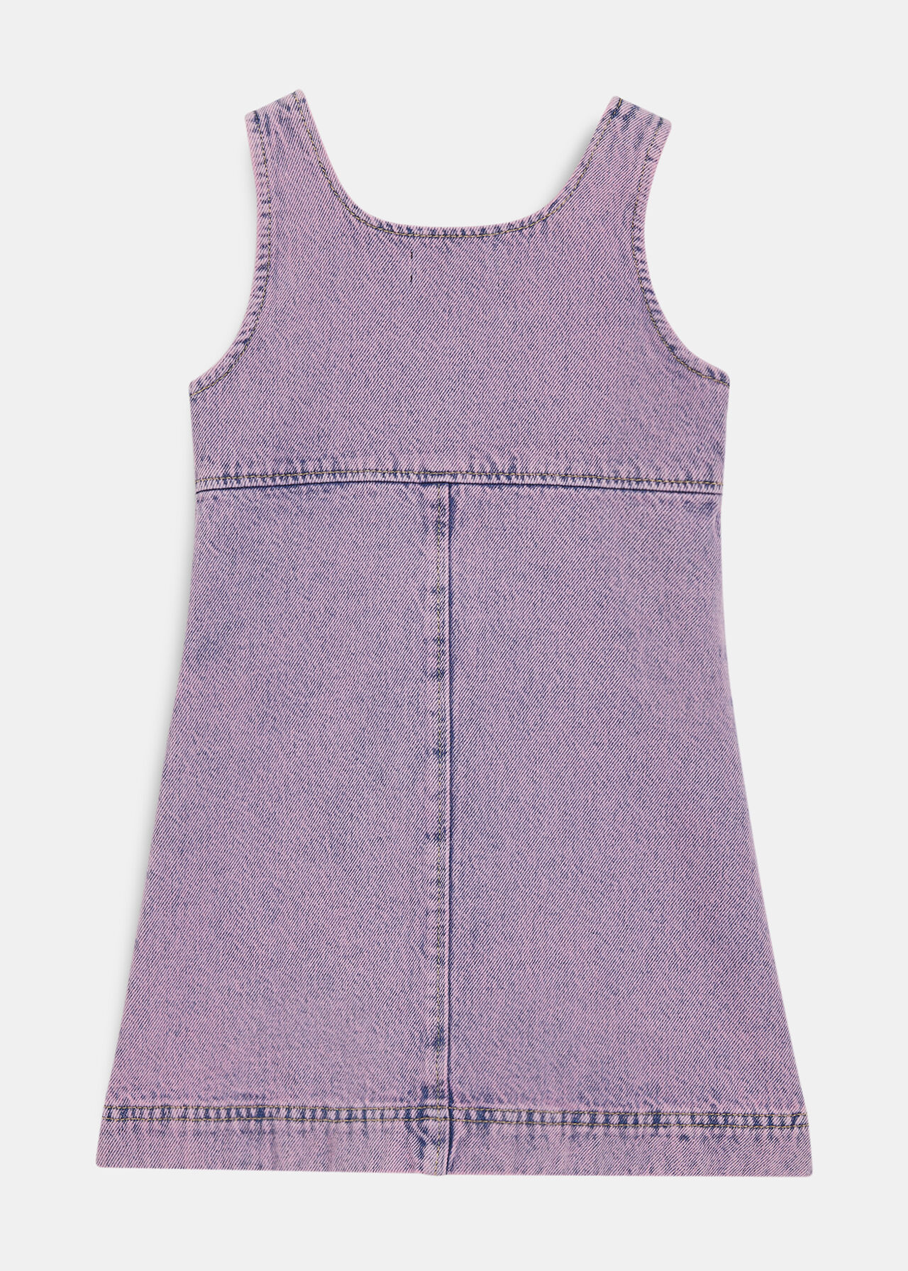 Acid Wash Pinafore Dress