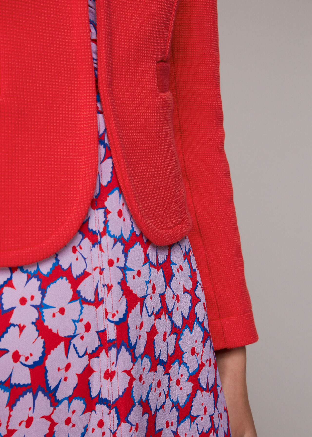 Jersey Collarless Jacket