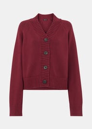 Ribbed Detail Cotton Cardigan