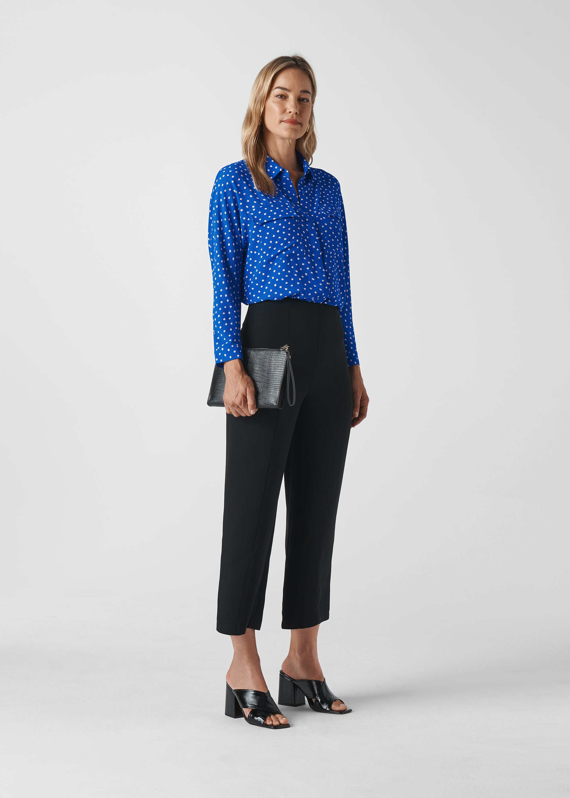 Whistles abstract spot selma tie dress outlet