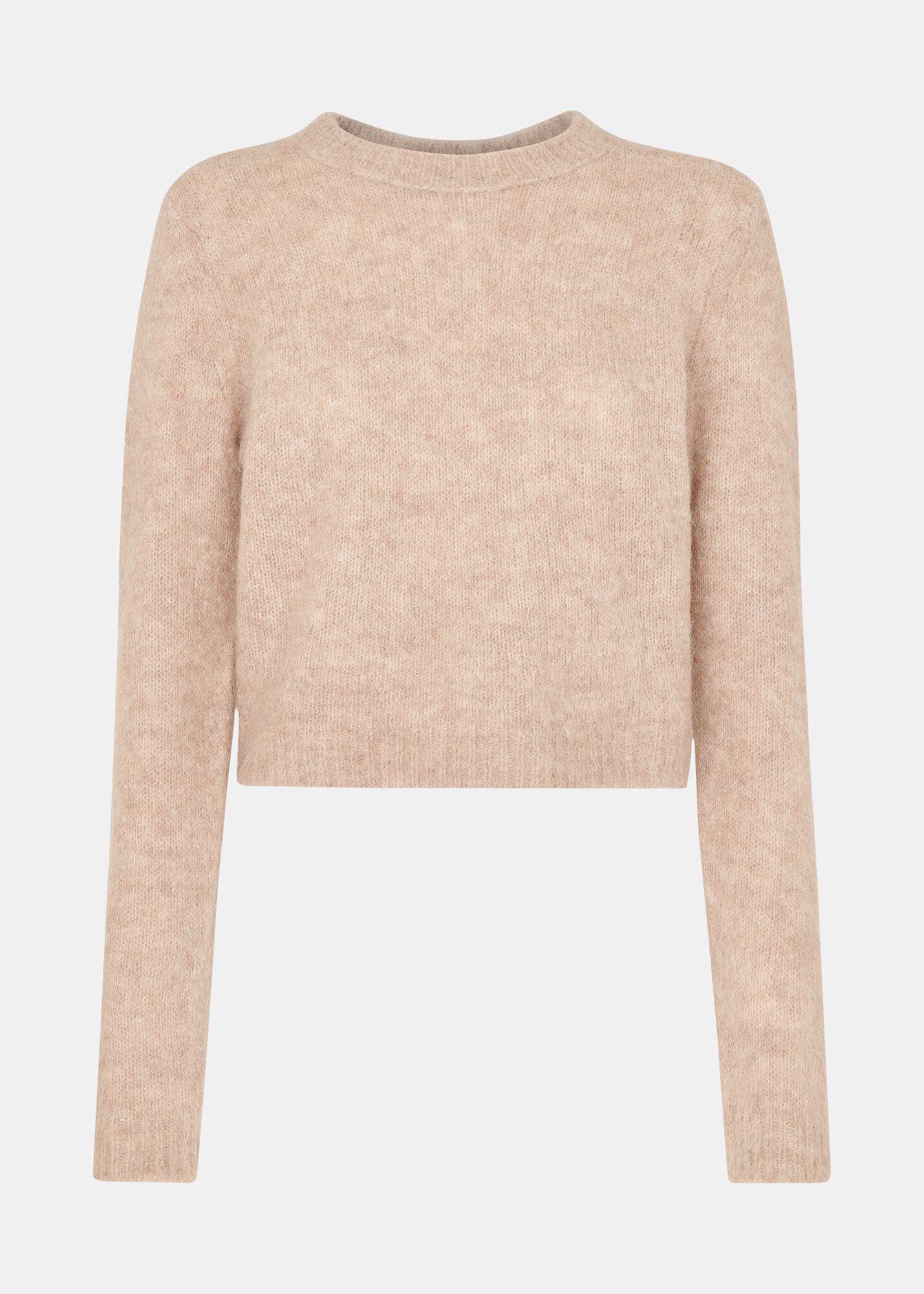 Women's Neutral Alpaca Mix Fluffy Sweater | Whistles US |