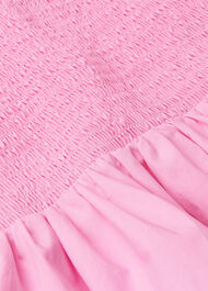 Shirred Detail Peplum Top