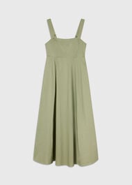 Cotton Midi Strappy Dress