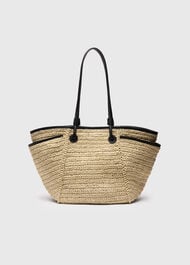 Zoelle Straw Tote Bag