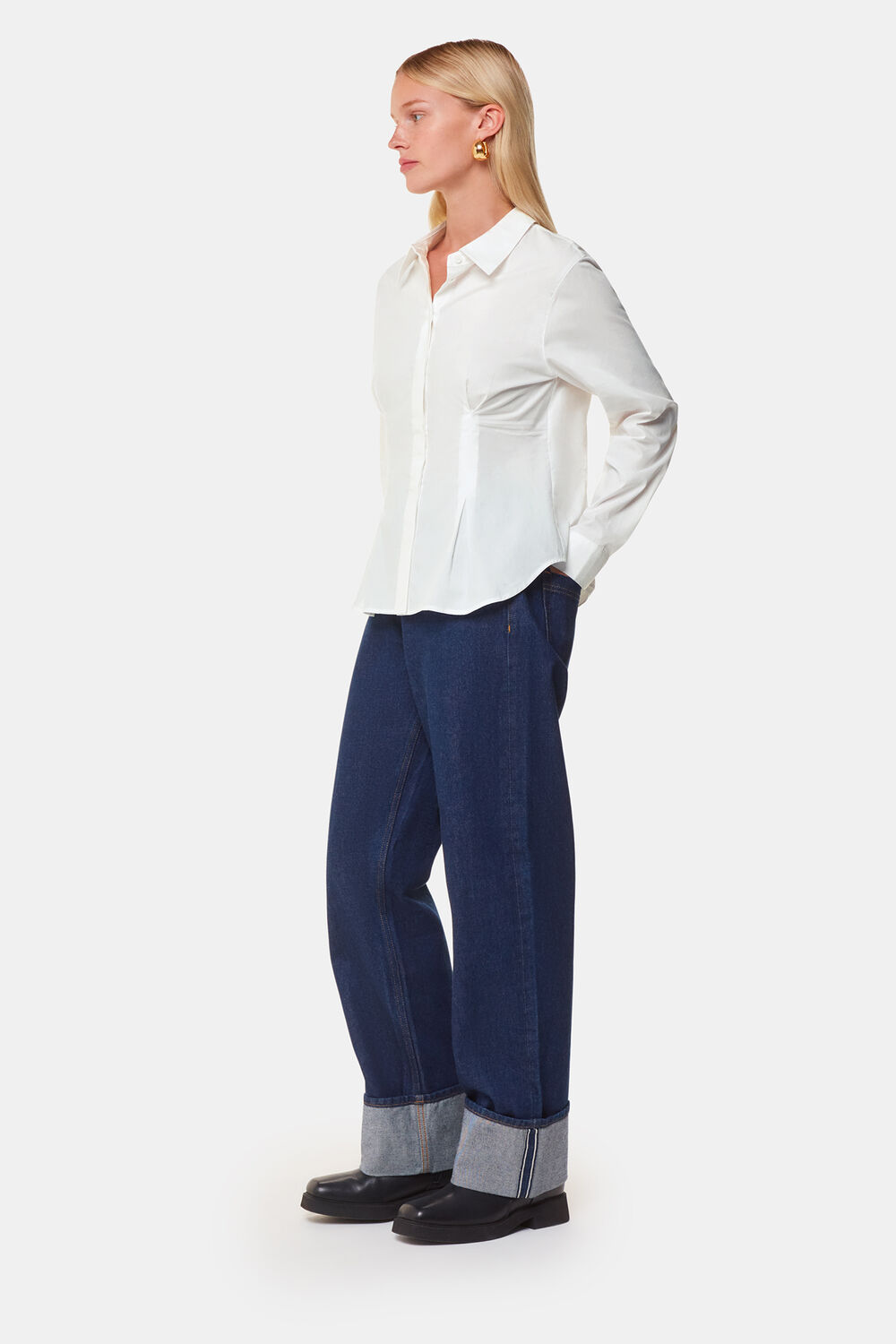 Waisted Cotton Shirt
