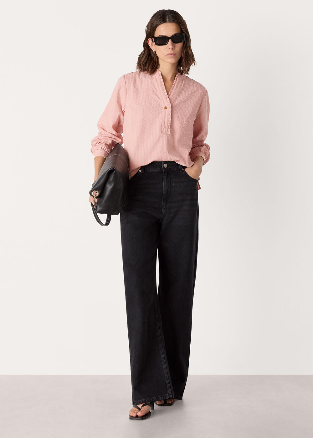 Textured Frill Shirt