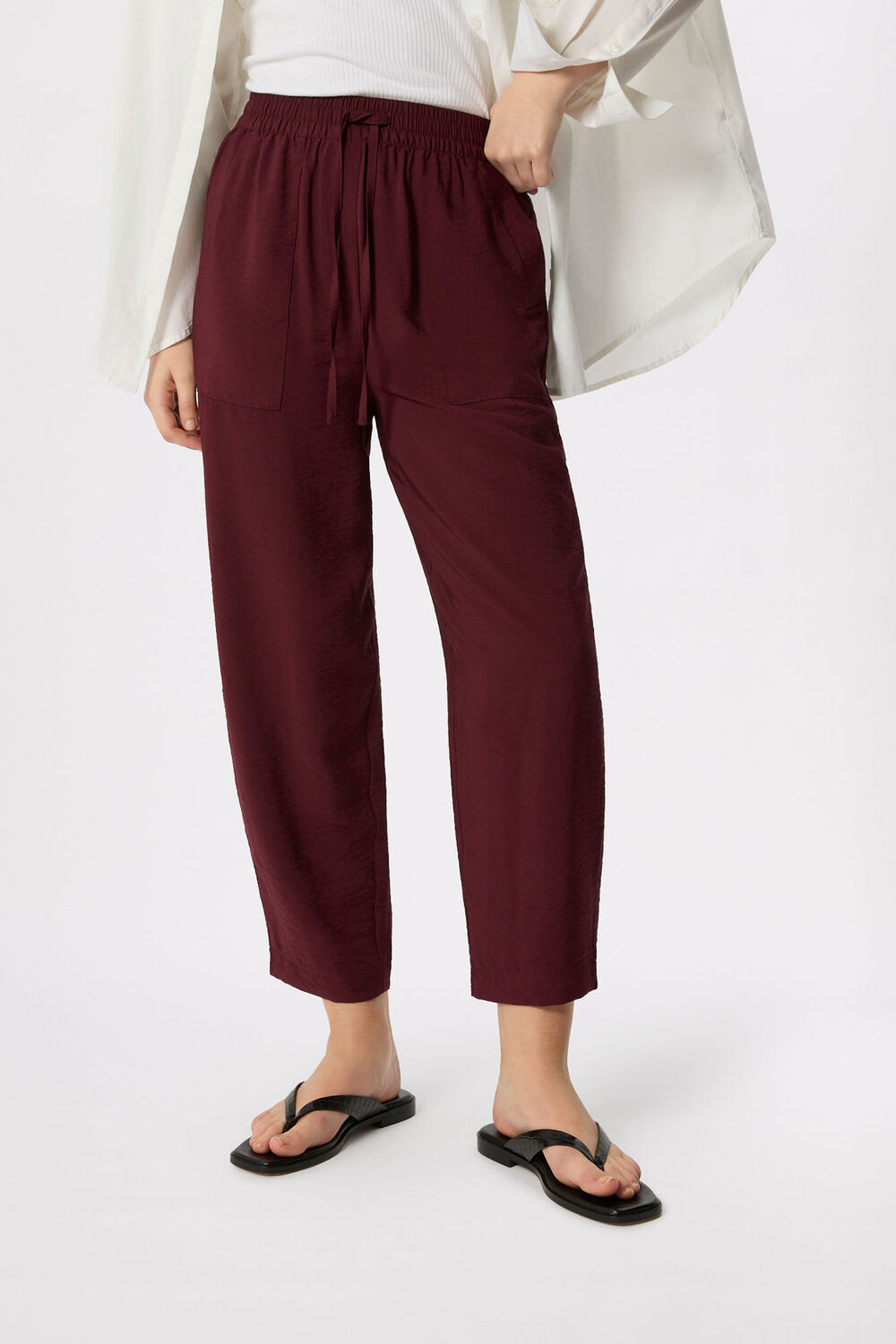 Fig Petite Tie Waist Trouser