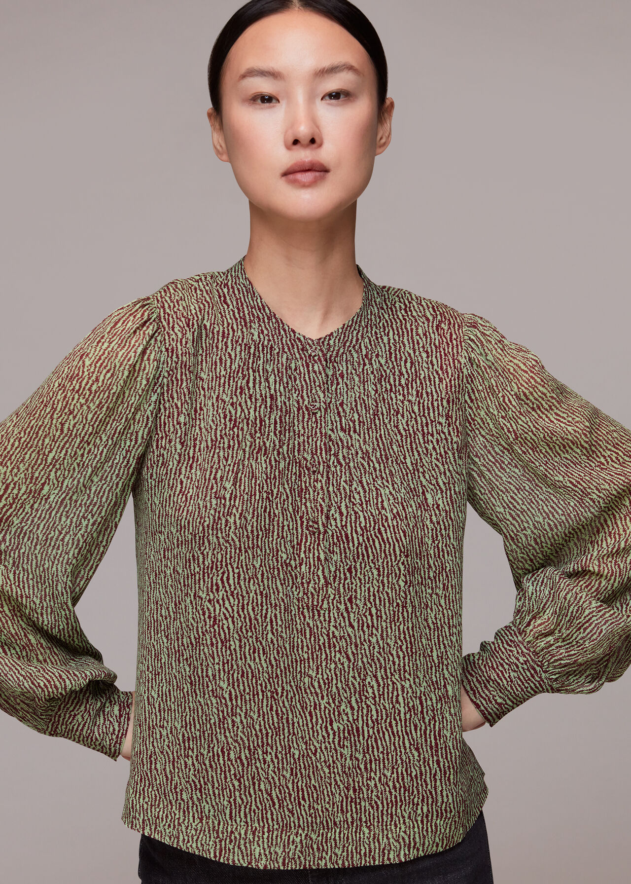 Charlotte Maze Print Blouse