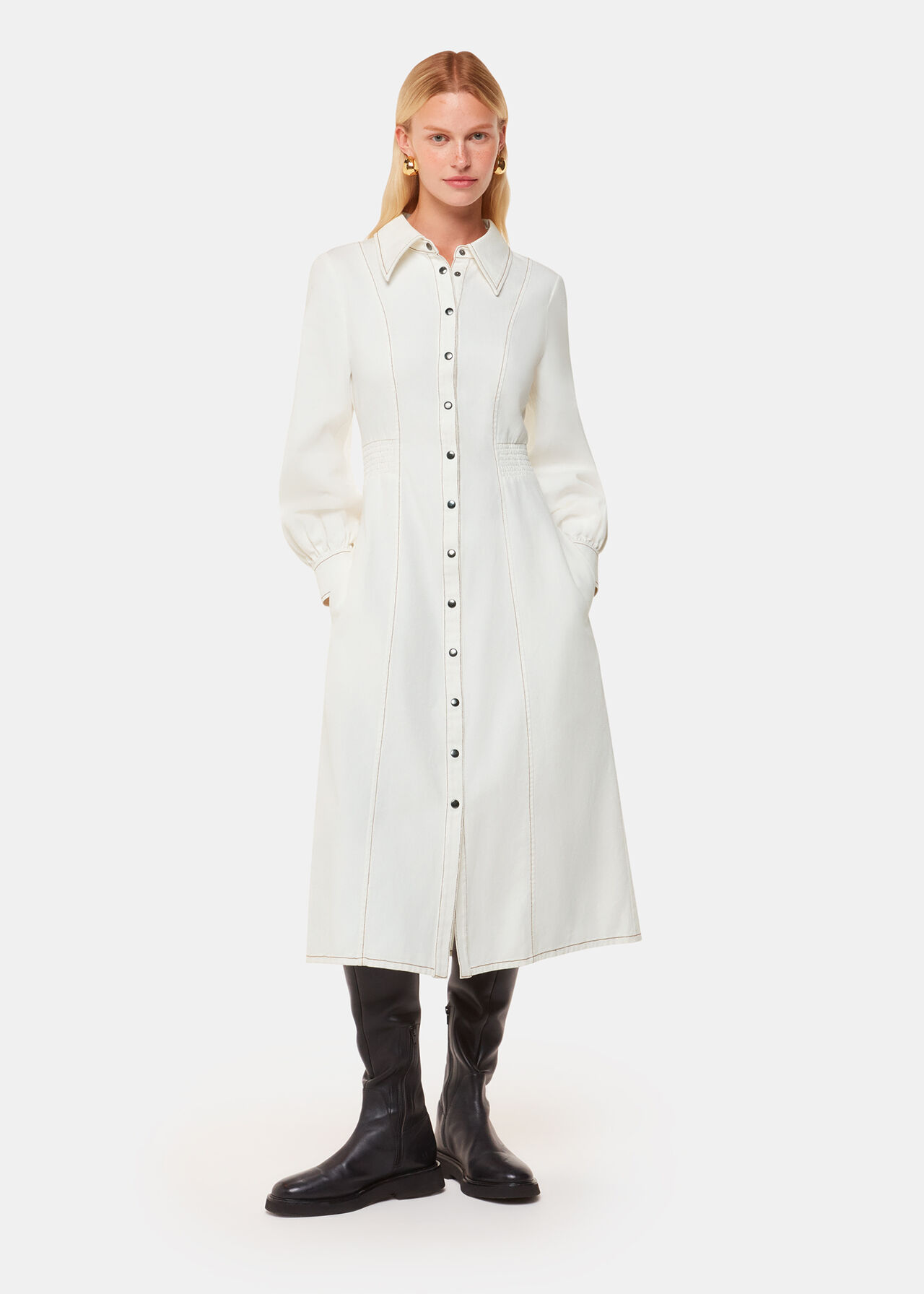 Harlowe Denim Midi Dress